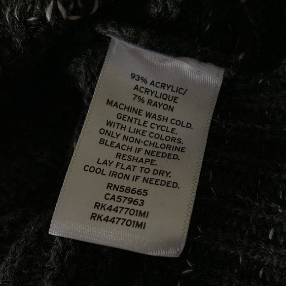 Abound women’s crop sweater gray/black large casual comfy - Picture 8 of 8